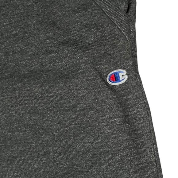 Champion M Y2K Jogger Sweatpants Charcoal Gray Tapered Streetwear Minimalist - Picture 5 of 5